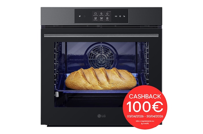 Foto frontale del forno LG WS9D7651B, con bollo cashback